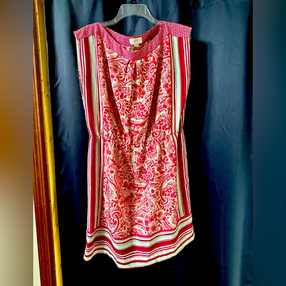 Loft- silk dress - L